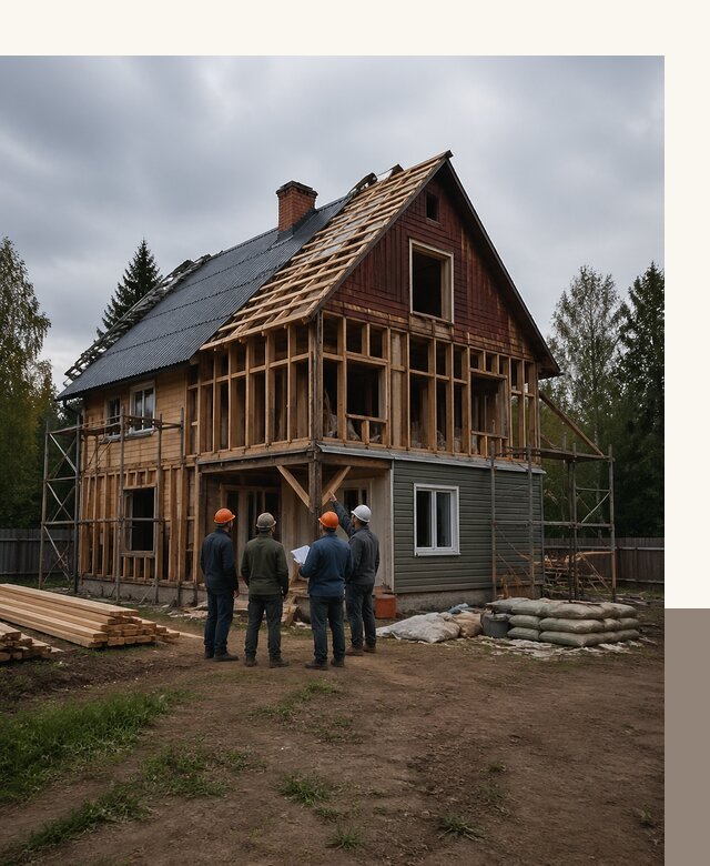 Реконструкция дачного дома в Каменске-Уральском под ключ с проектом